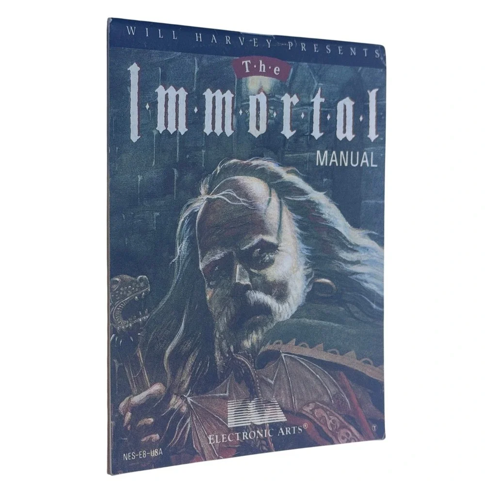 The Immortal Nintendo NES Manual NES-E8-USA Electronic Arts 1990